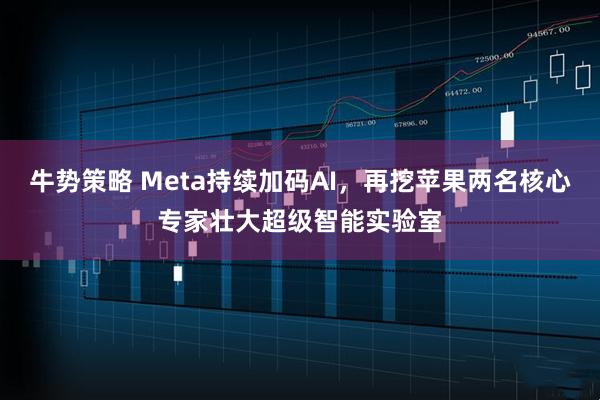 牛势策略 Meta持续加码AI，再挖苹果两名核心专家壮大超级智能实验室