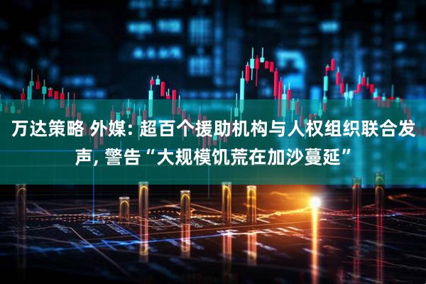 万达策略 外媒: 超百个援助机构与人权组织联合发声, 警告“大规模饥荒在加沙蔓延”
