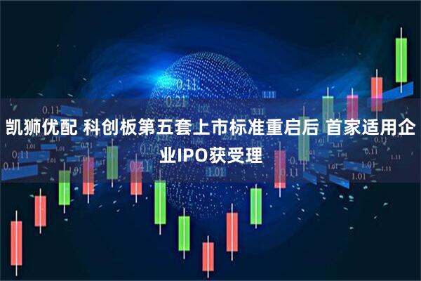 凯狮优配 科创板第五套上市标准重启后 首家适用企业IPO获受理